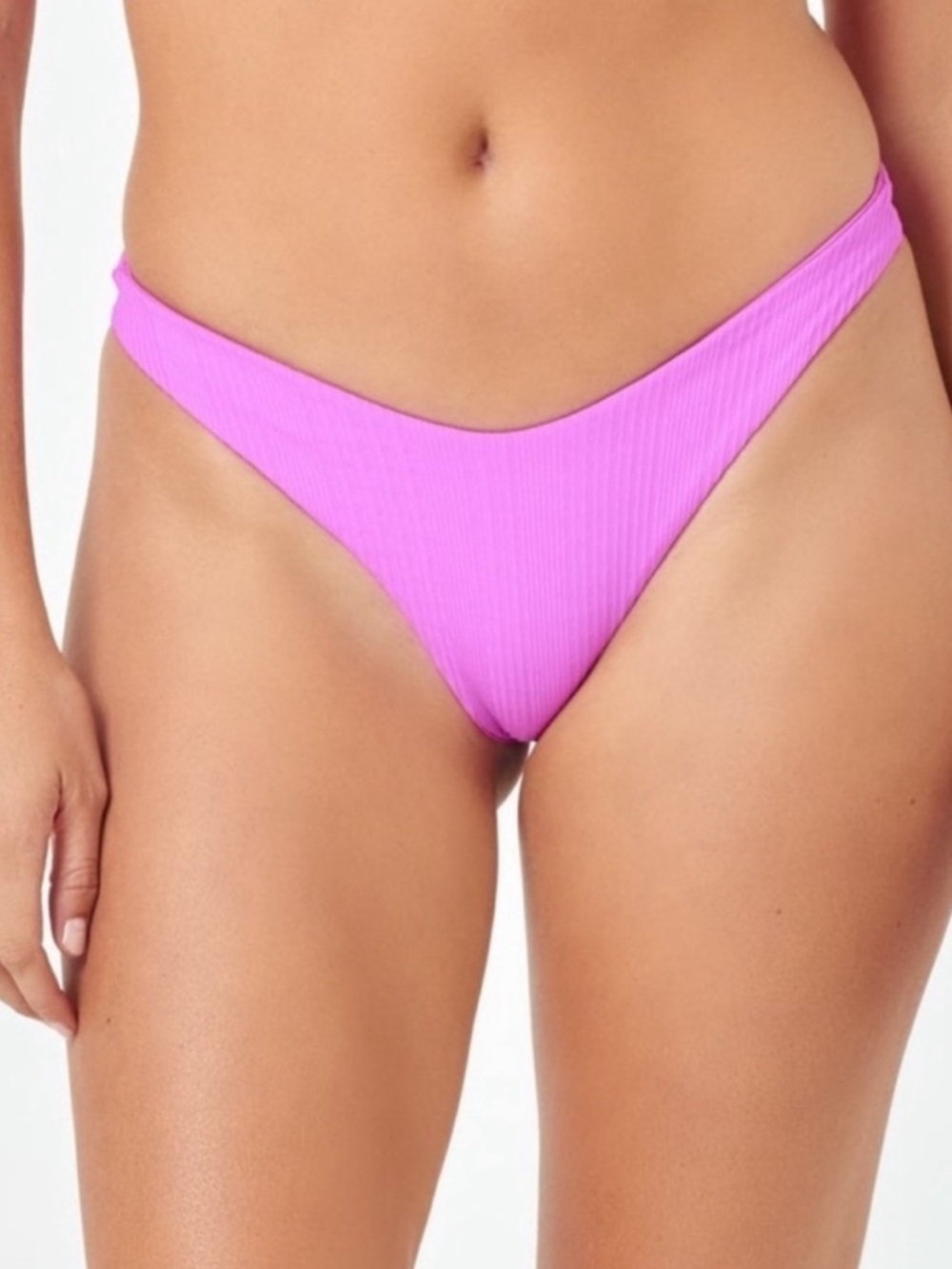 LSPACE Lilac Purple Cabana Bitsy Cut Bikini Swimsuit Bottom Size Medium New